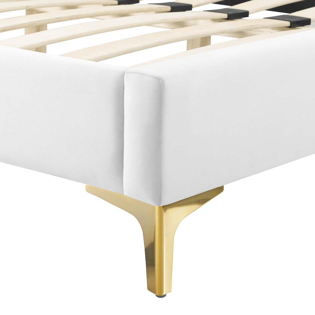 Alexandria Tufted Performance Velvet Twin Platform Bed by Modway
