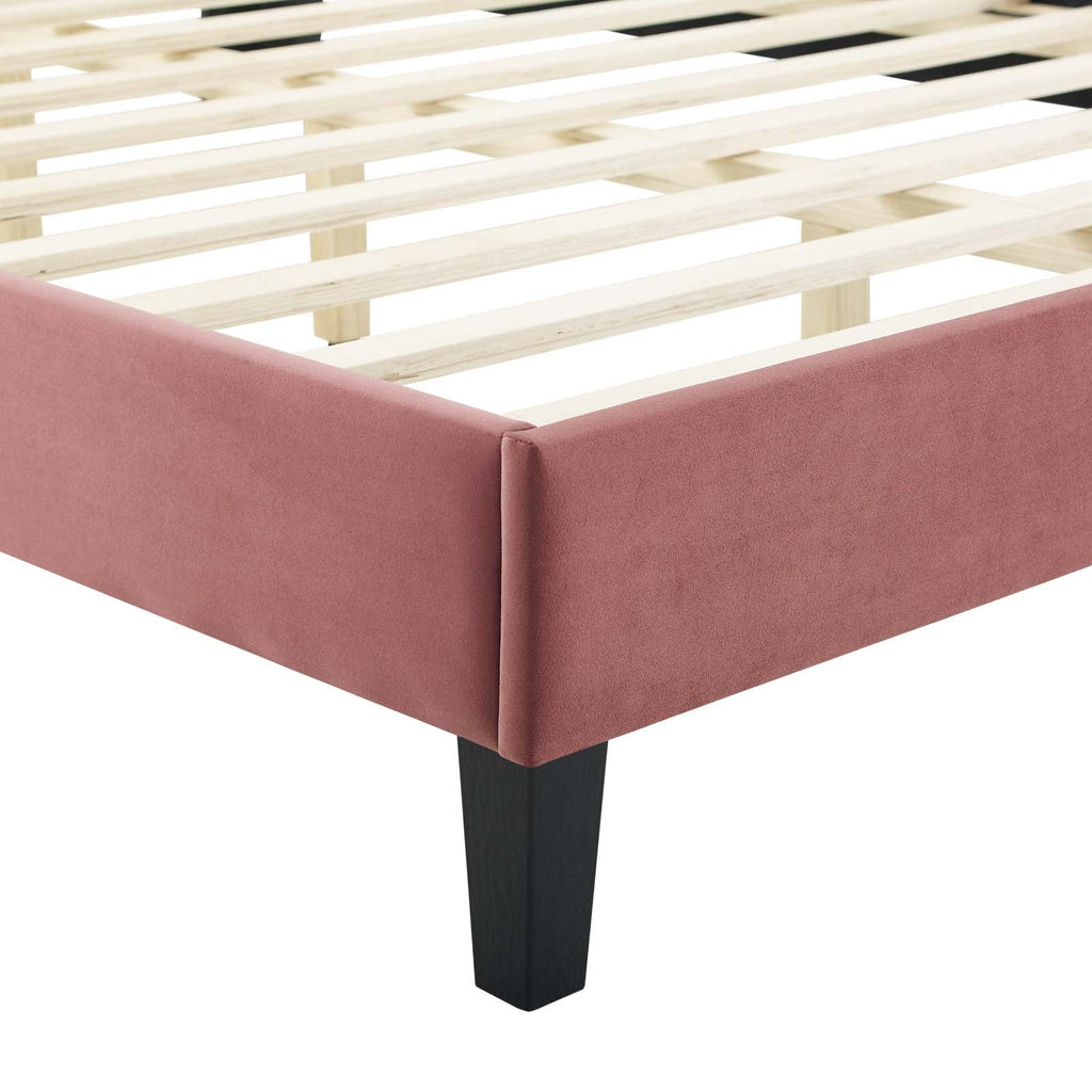 Alexandria Tufted Performance Velvet Twin Platform Bed by Modway