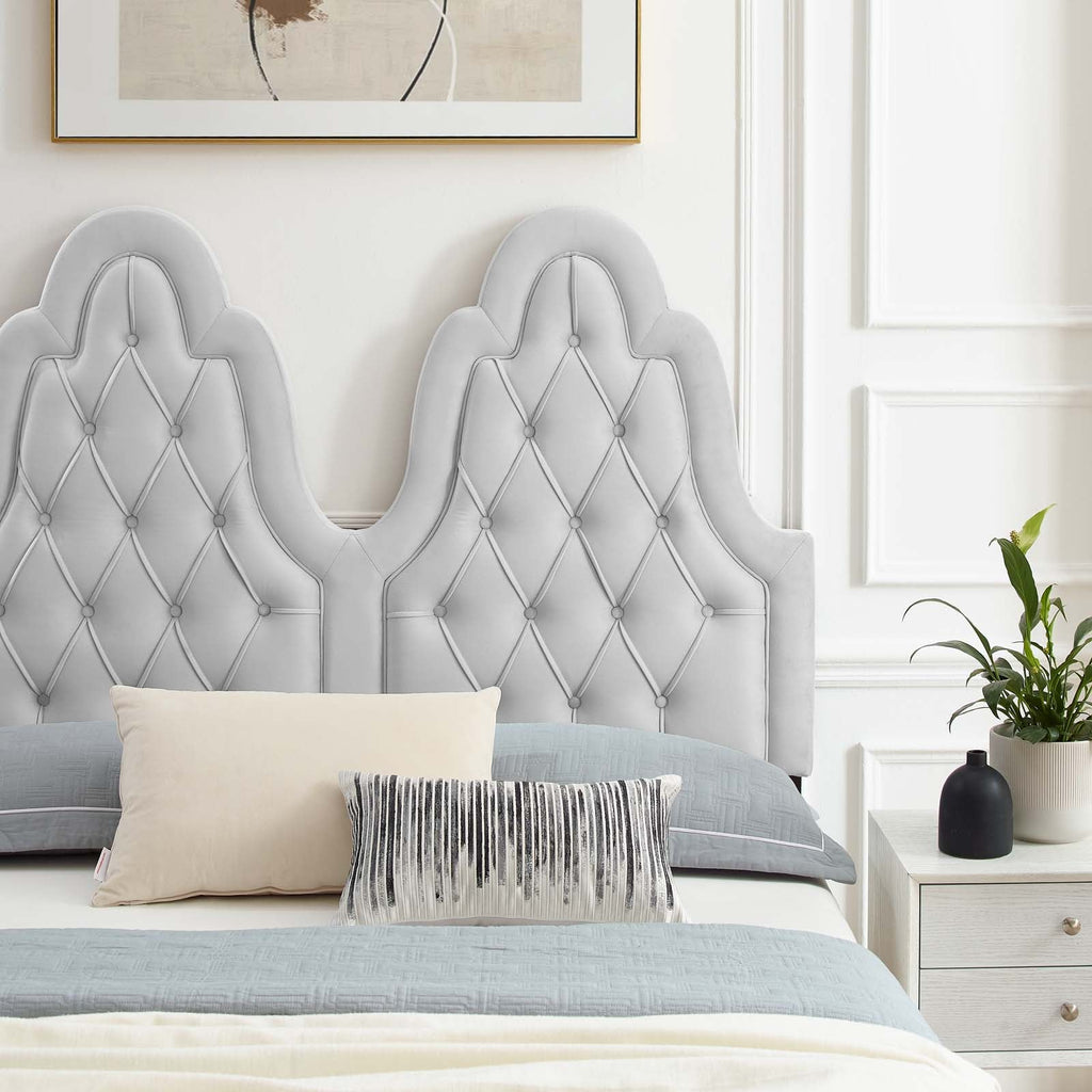 Alexandria Tufted Performance Velvet King Platform Bed by Modway