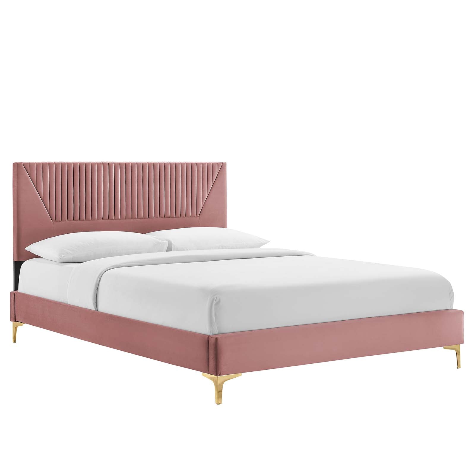 Yasmine Channel Tufted Performance Velvet Twin Pla