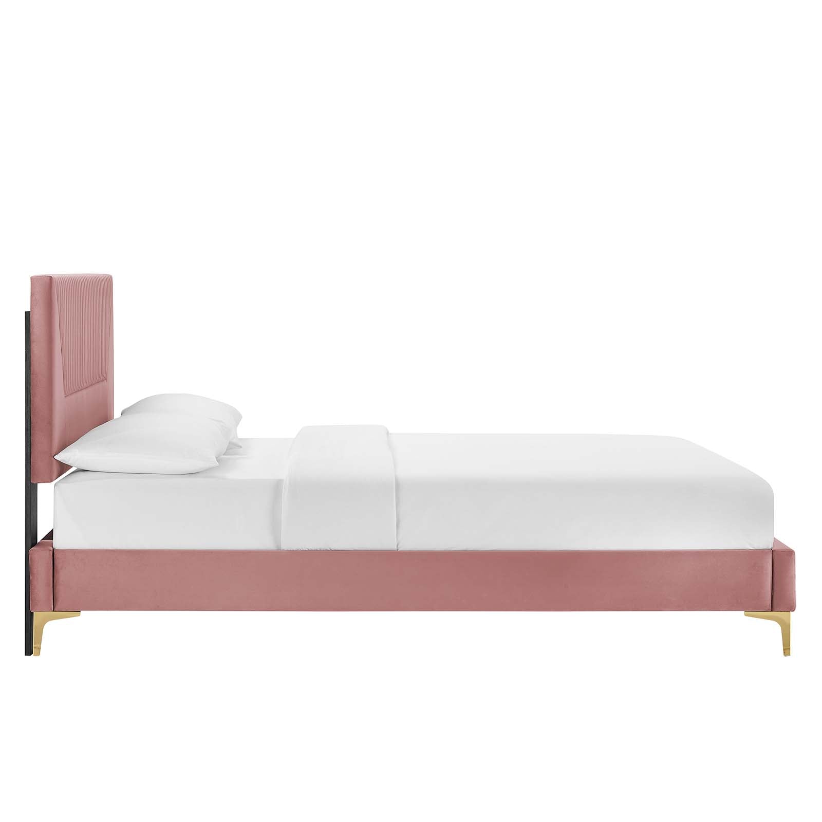 Yasmine Channel Tufted Performance Velvet Twin Pla