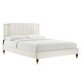 Zahra Channel Tufted Performance Velvet Twin Platform Bed by Modway