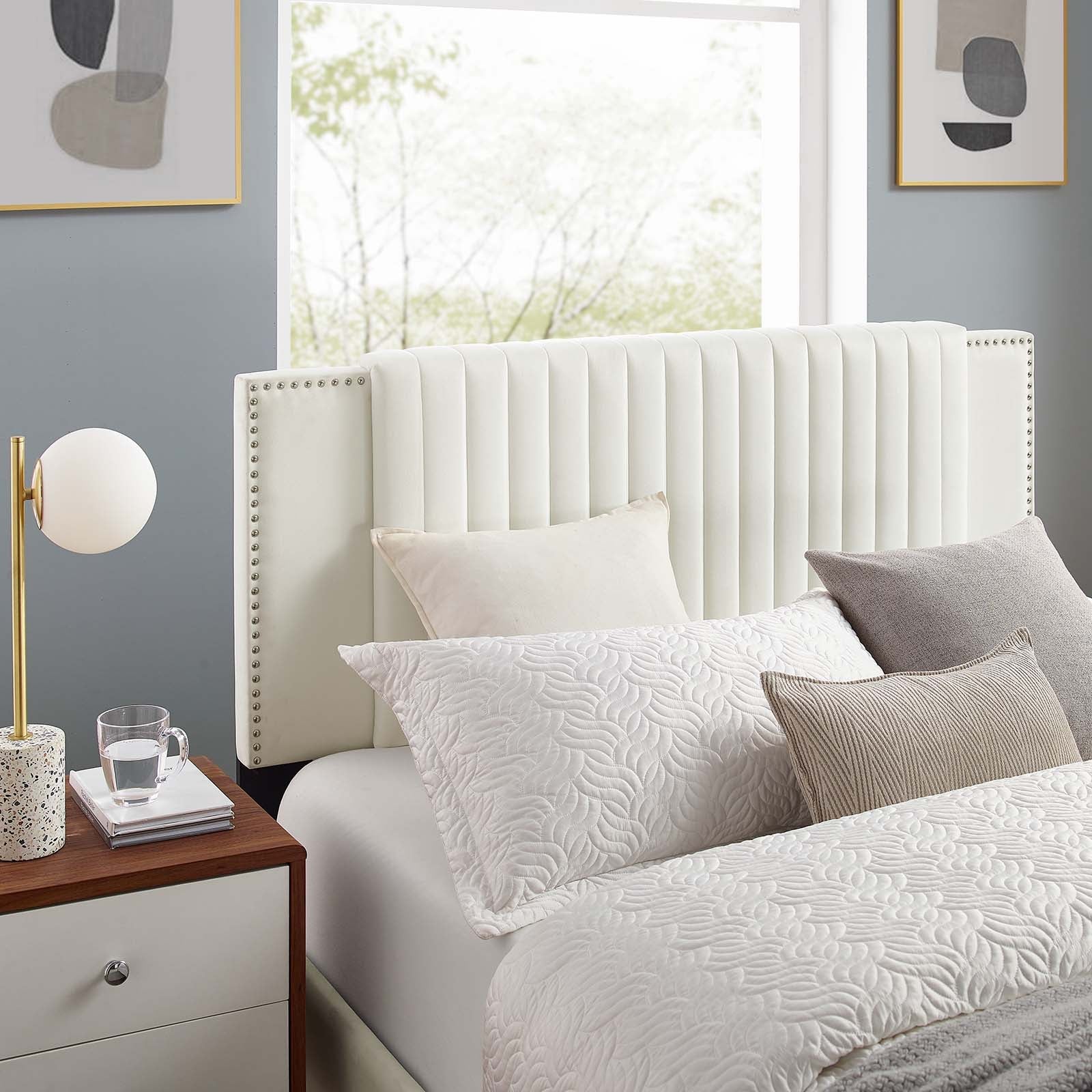 Zahra Channel Tufted Performance Velvet Twin Platform Bed by Modway