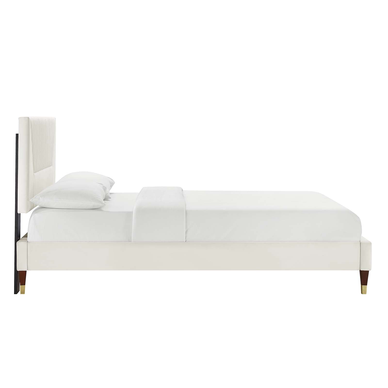 Yasmine Channel Tufted Performance Velvet Twin Pla