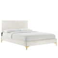 Yasmine Channel Tufted Performance Velvet Full Platform Bed by Modway