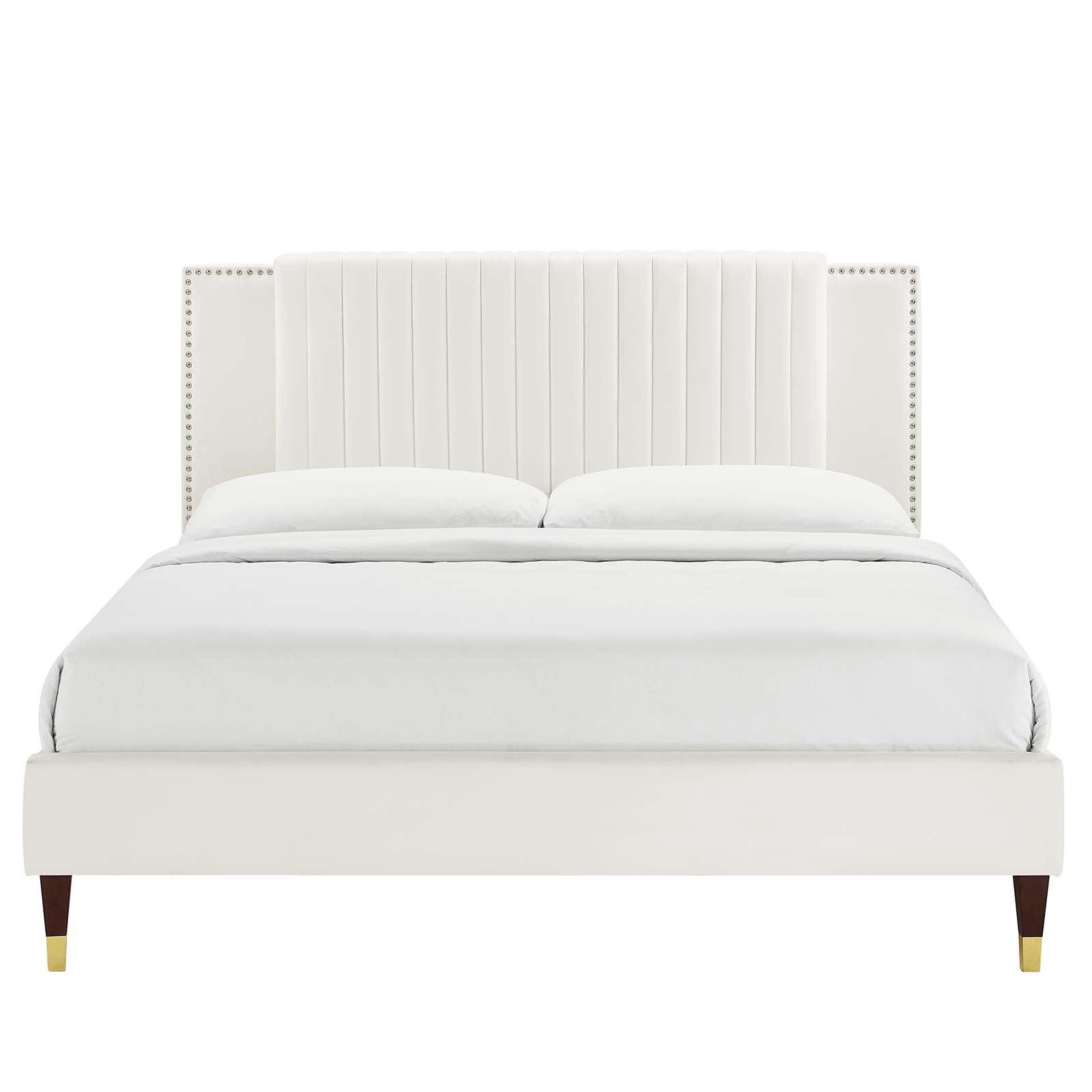 Zahra Channel Tufted Performance Velvet Full Platform Bed by Modway