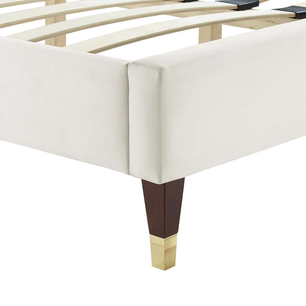 Zahra Channel Tufted Performance Velvet Full Platform Bed by Modway