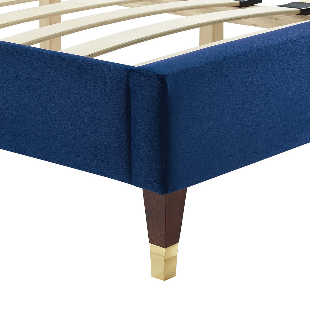 Sofia Channel Tufted Performance Velvet Full Platform Bed by Modway