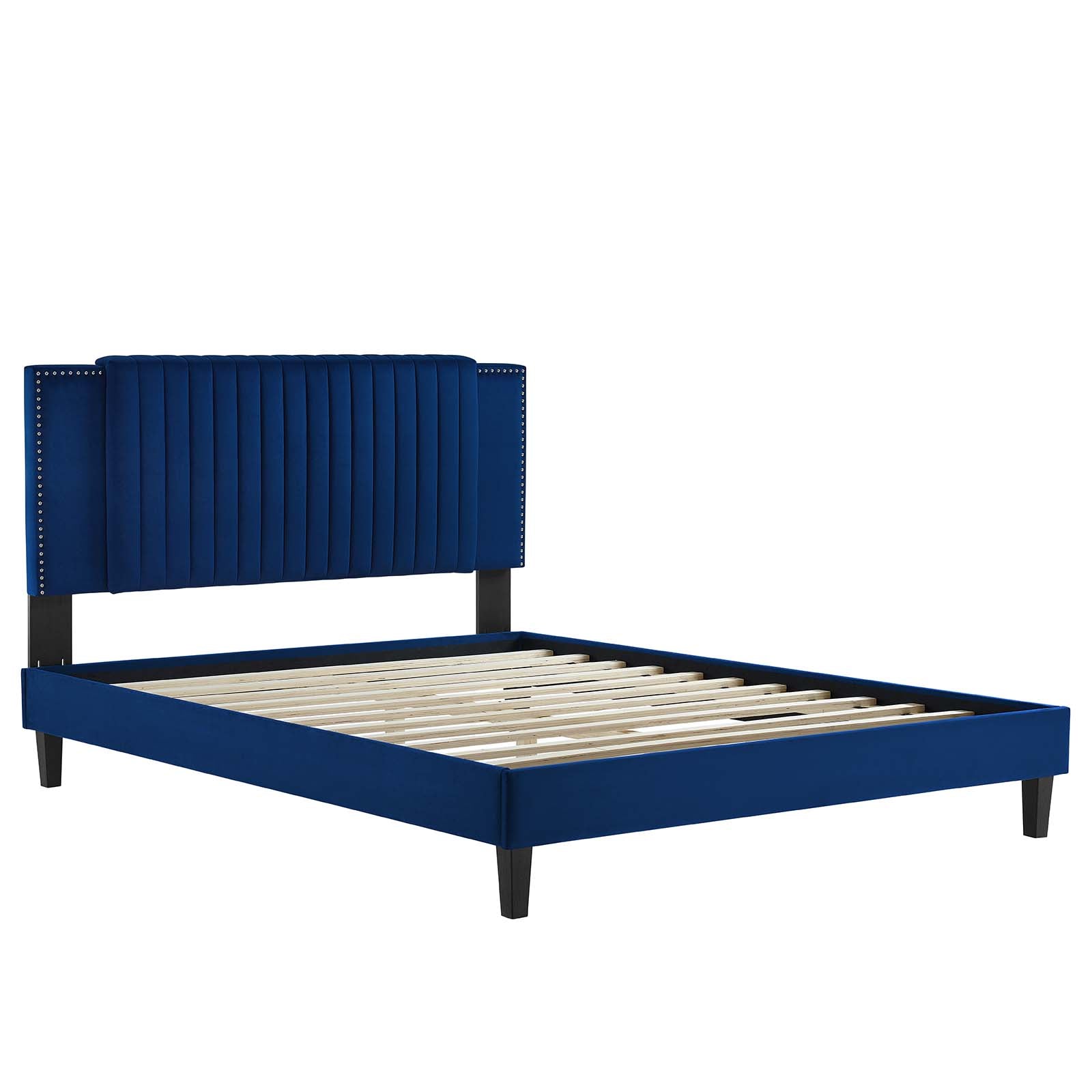 Zahra Channel Tufted Performance Velvet Full Platform Bed by Modway