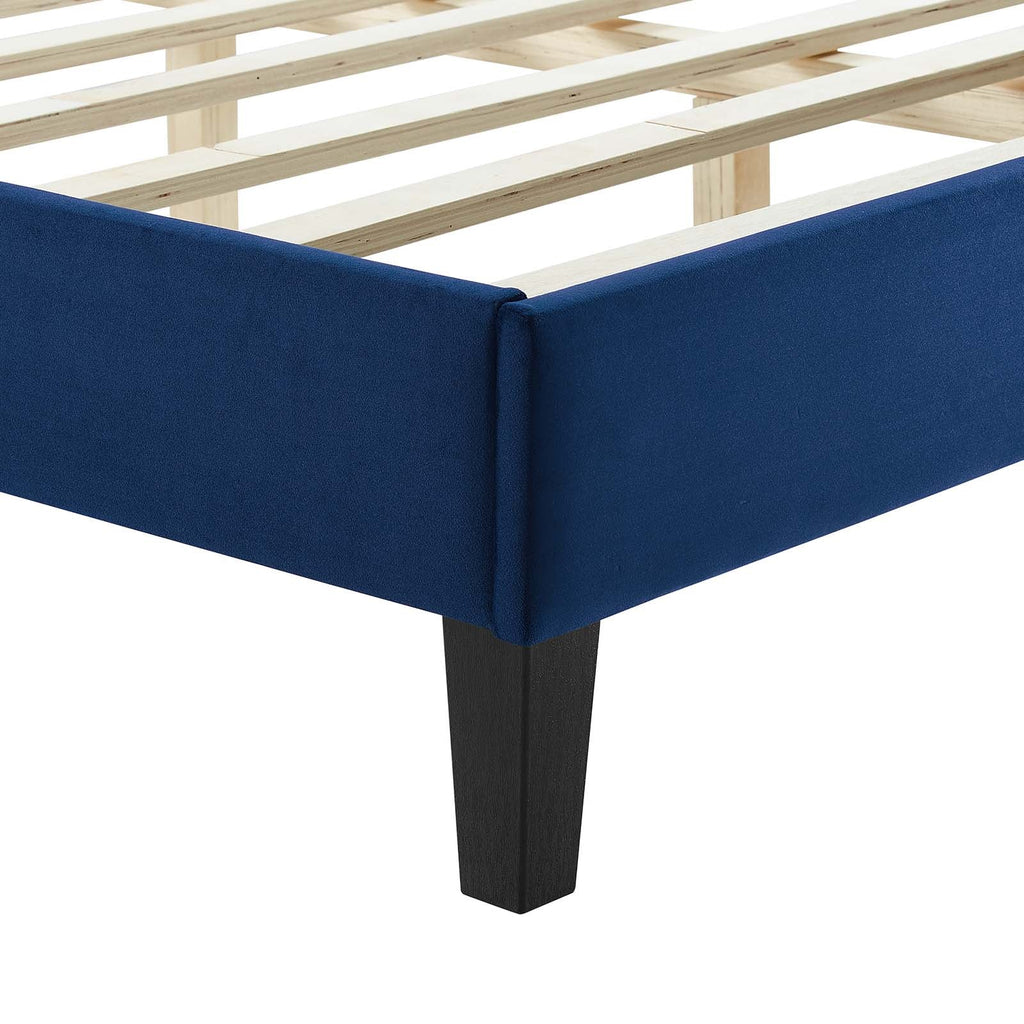Zahra Channel Tufted Performance Velvet Full Platform Bed by Modway