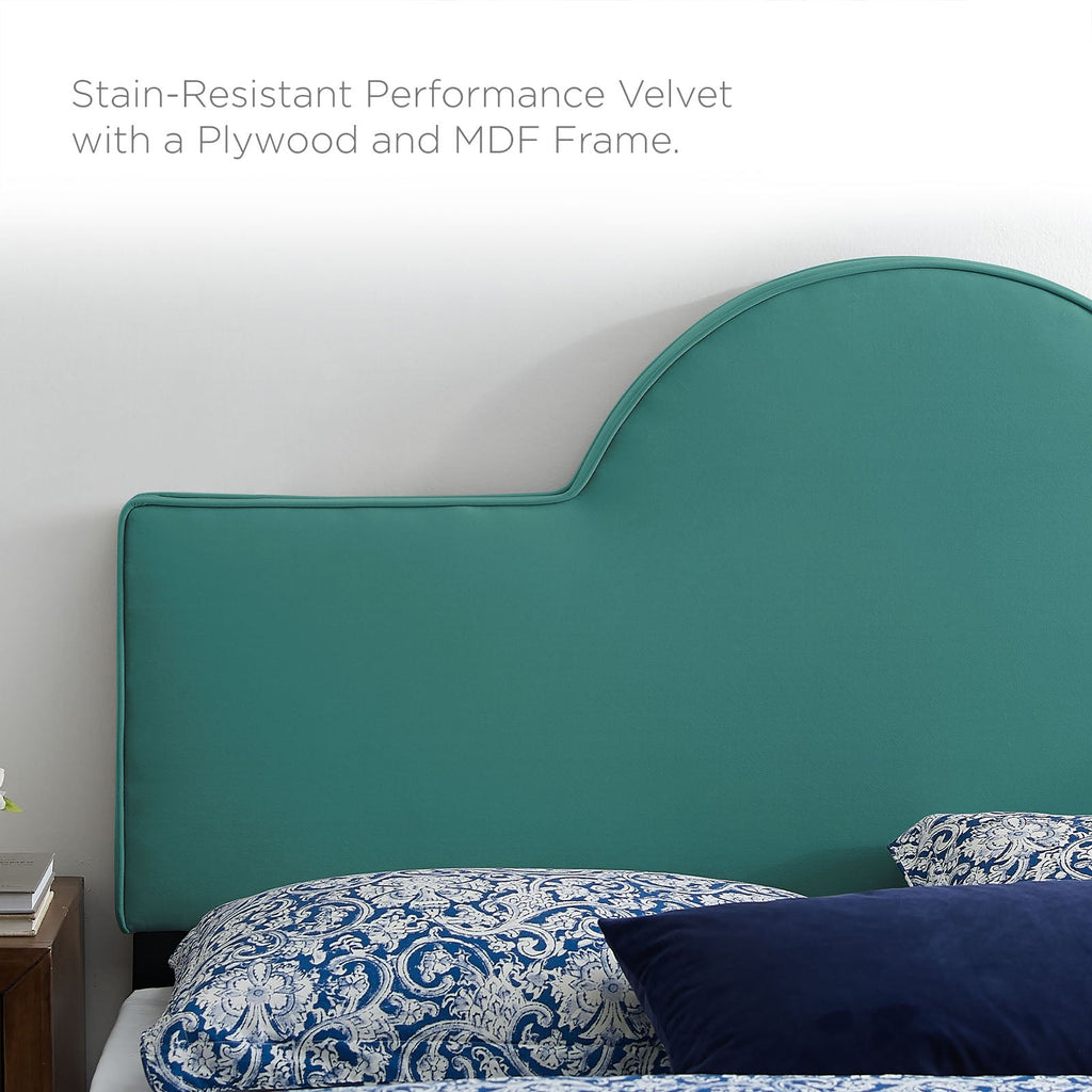 Sunny Performance Velvet King Bed by Modway