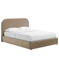 Keynote Performance Velvet Curved King Platform Bed by Modway