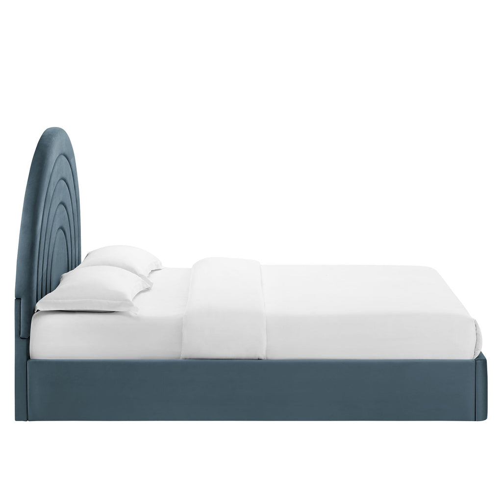Solana Arched Performance Velvet King Platform Bed by Modway