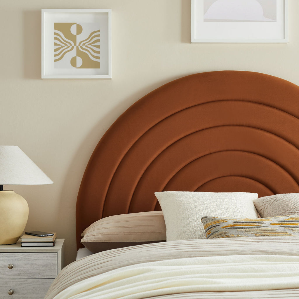 Solana Arched Performance Velvet Queen Headboard by Modway