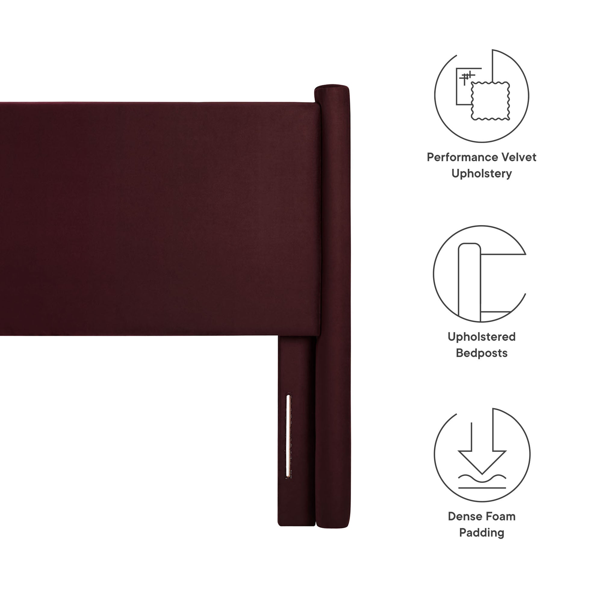 Rael Performance Velvet Full Headboard by Modway