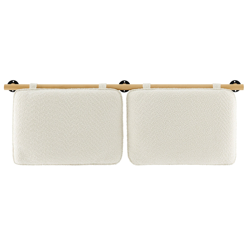 Anela Wall-Mounted Chenille Upholstered Queen Headboard by Modway
