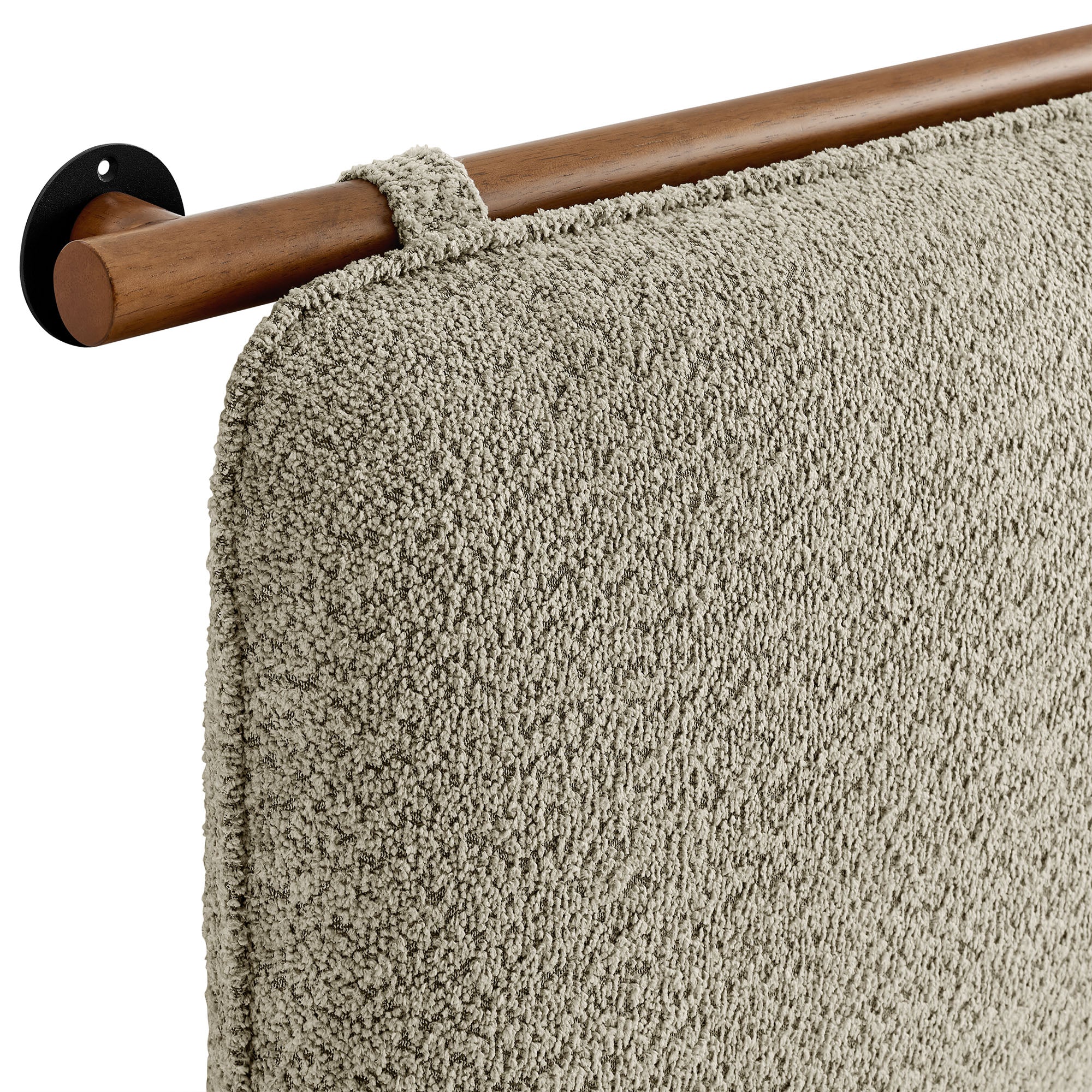 Anela Wall-Mounted Chenille Upholstered Queen Headboard by Modway