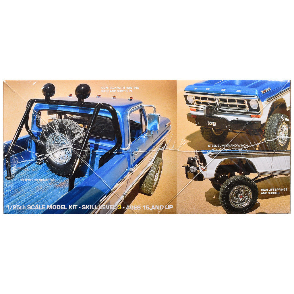 Skill 3 Model Kit 1971 Ford F-250 Custom Lifted 4x4 Pickup Truck 1/25 Scale Model by Moebius