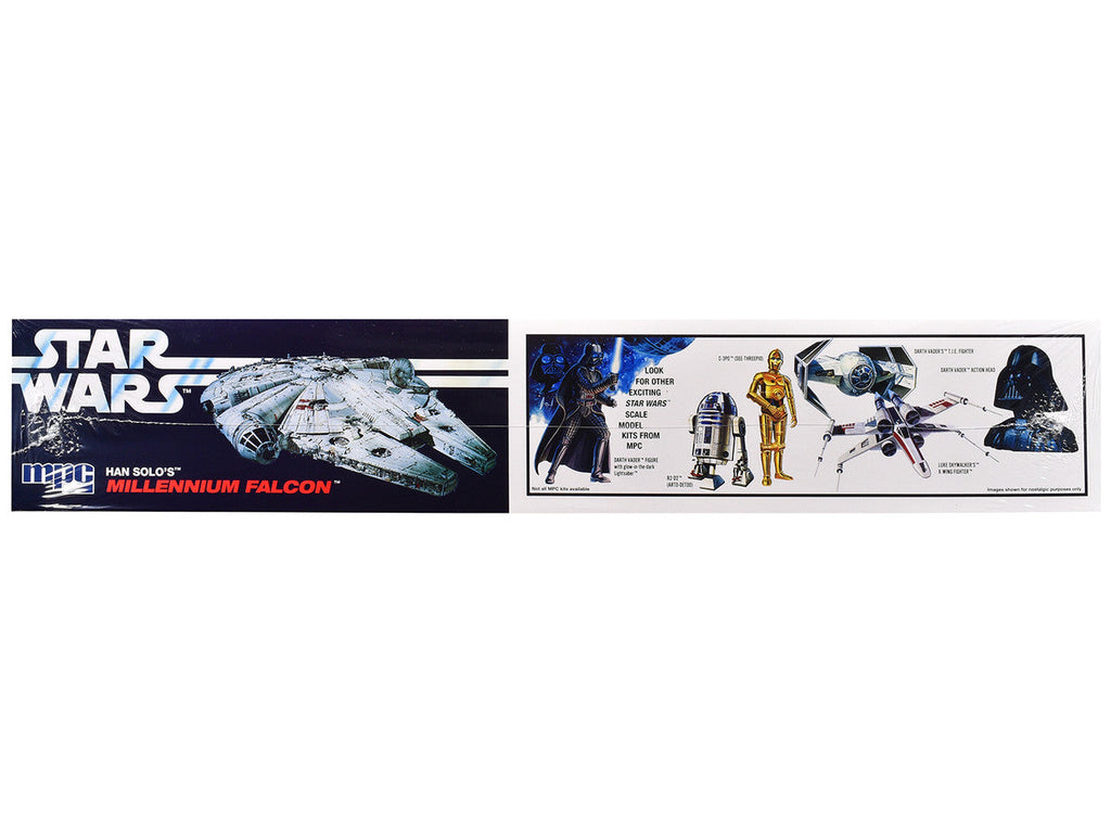 Skill 3 Model Kit Han Solo's Millennium Falcon "Star Wars: A New Hope" (1977) Movie 1/72 Scale Model by MPC