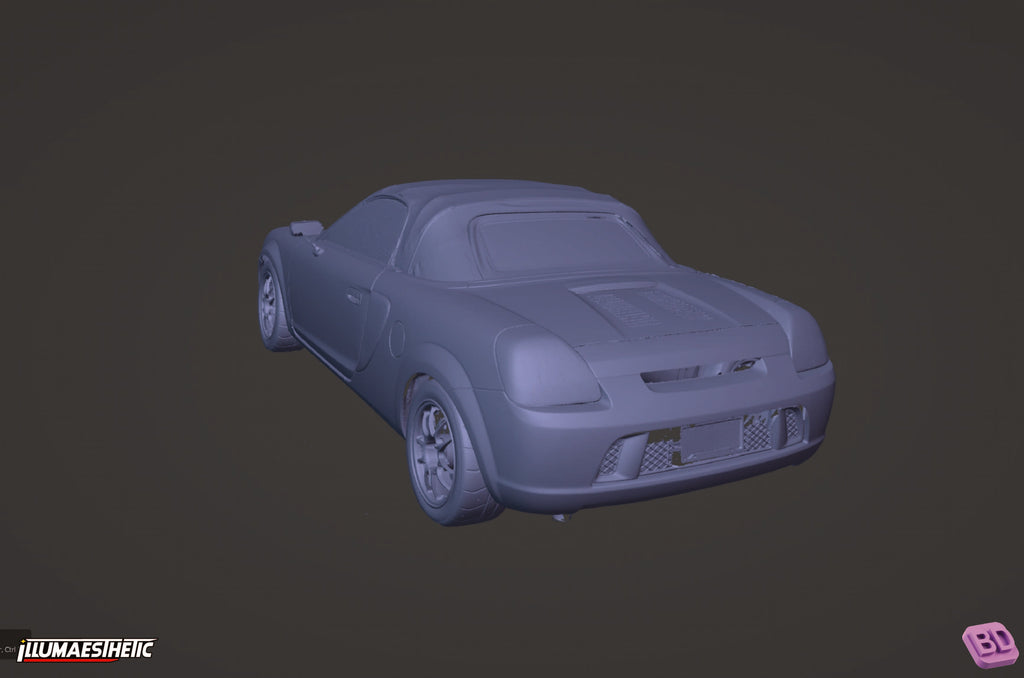 Toyota MR2 Spyder (ZZW30) 3D Scan (2000-2007)