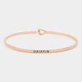 "Drippin" Thin Brass Metal Hook Bracelet