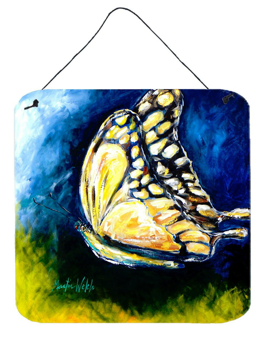 Insect - Butterly Forward Motion Wall or Door Hanging Prints Aluminum Metal Sign Kitchen Wall Bar Bathroom Plaque Home Decor, 6x6, Multicolor