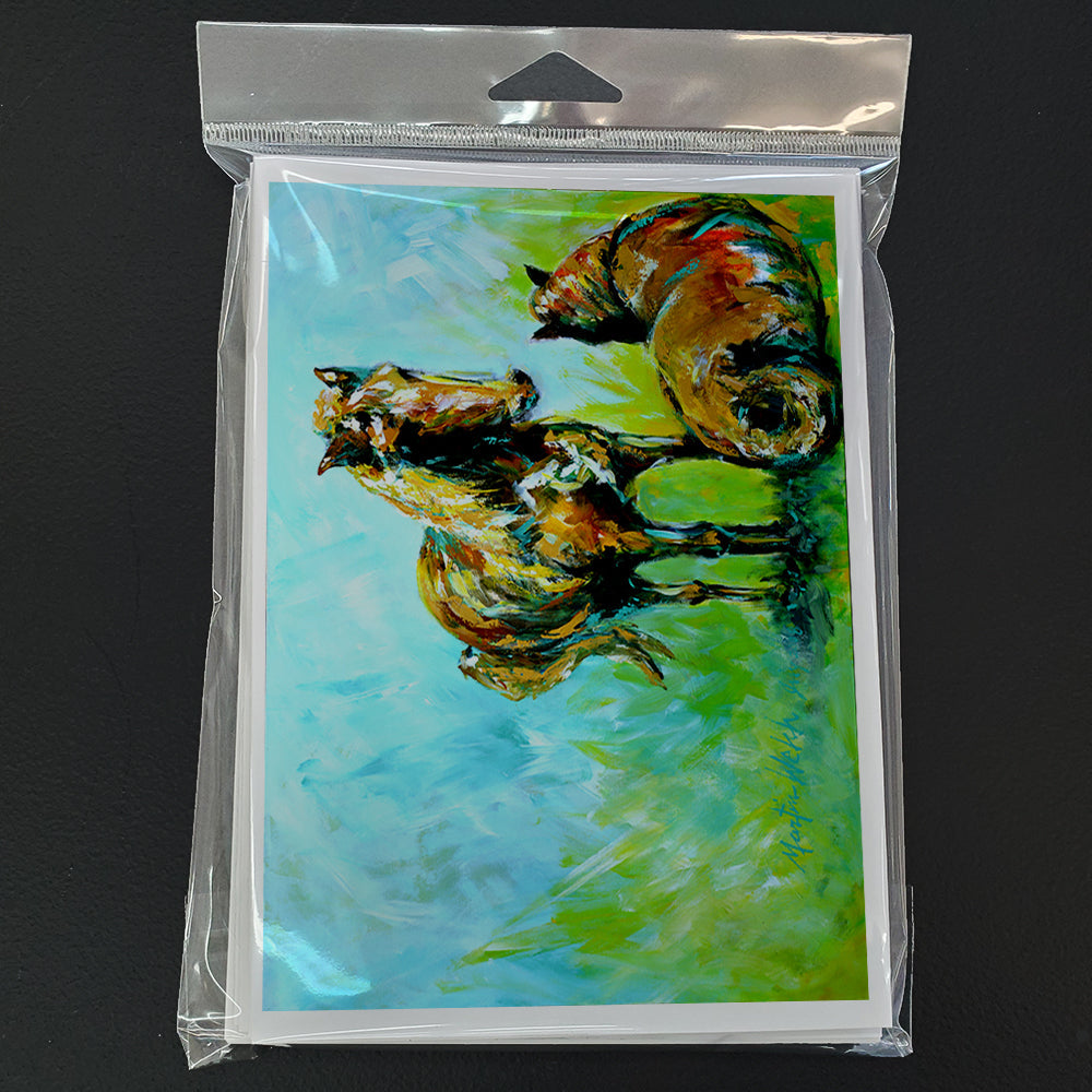 Horse Grazin Greeting Cards Pack of 8 Blank Cards with Envelopes Whimsical A7 Size 5x7