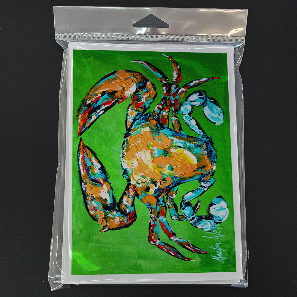 Wide Load Crab Greeting Cards Pack of 8 Blank Cards with Envelopes Whimsical A7 Size 5x7