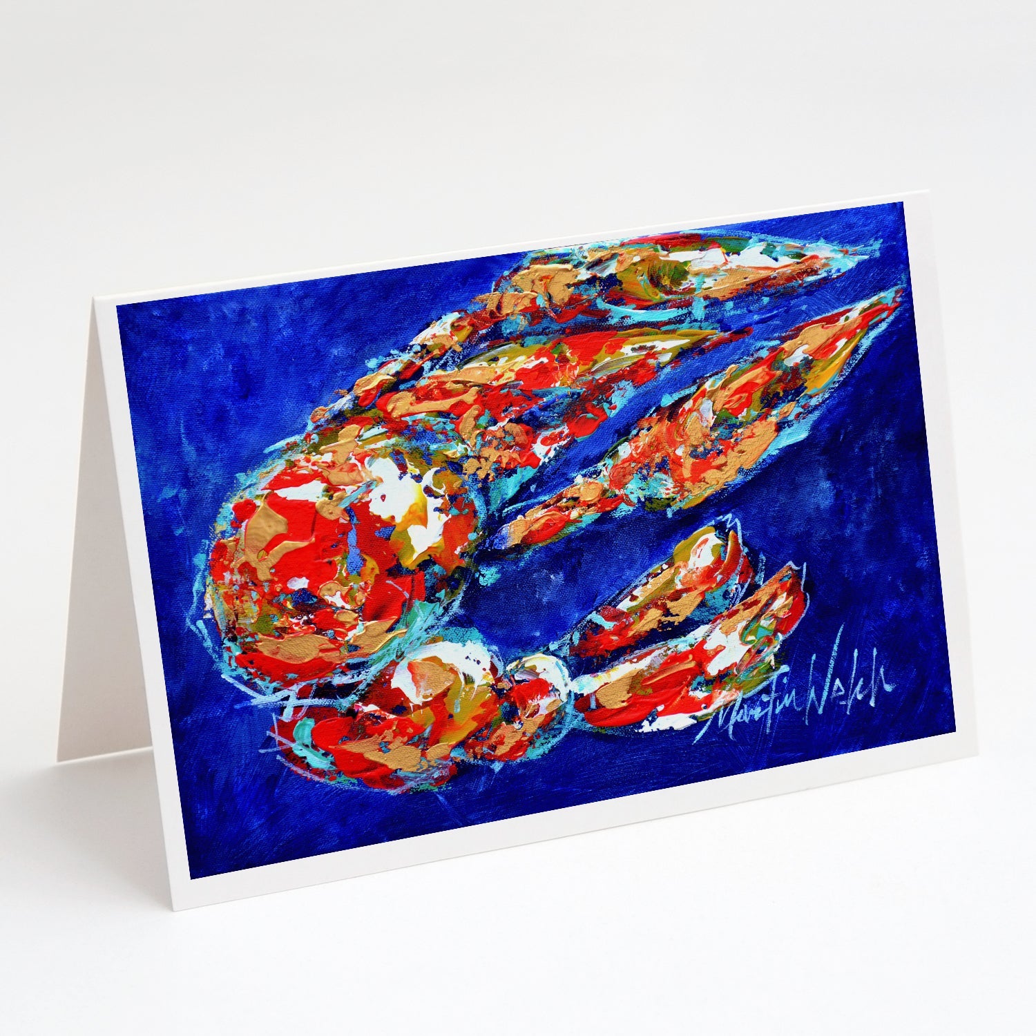 Craw Momma Crawfish Greeting Cards Pack of 8 Blank Cards with Envelopes Whimsical A7 Size 5x7
