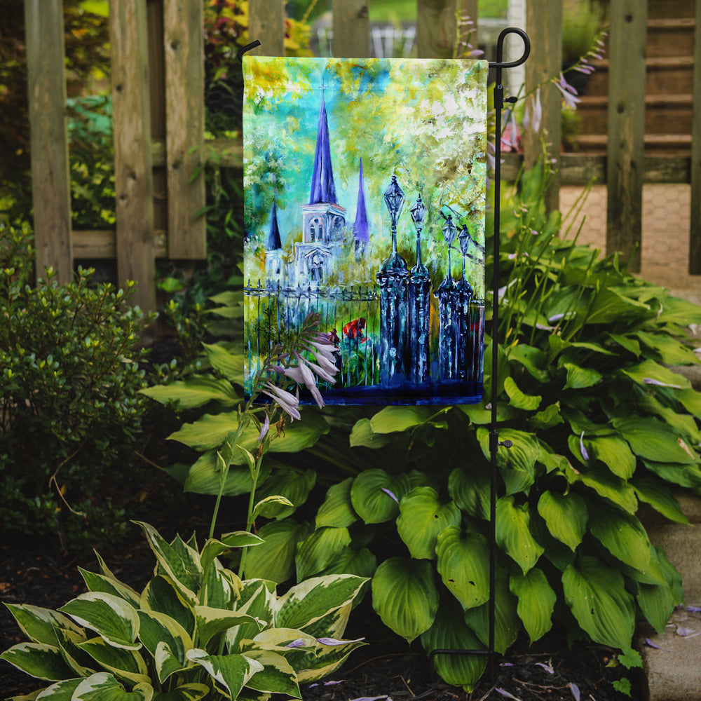 Across the Square St Louis Cathedral Garden Flag Mailbox Decorative Yard Banner Outside Patio Artwork for Flower Beds, Garden Size, Multicolor