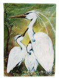 Blessing at Feeding Time Egret Family Garden Flag Mailbox Decorative Yard Banner Outside Patio Artwork for Flower Beds, Garden Size, Multicolor
