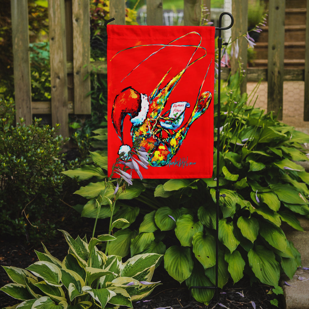 Happy Holidays Shrimp Garden Flag Mailbox Decorative Yard Banner Outside Patio Artwork for Flower Beds, Garden Size, Multicolor