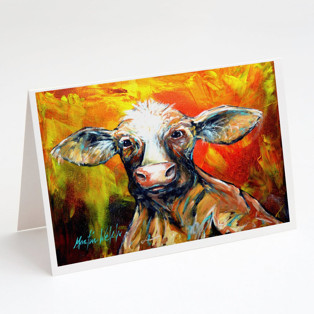 Another Happy Cow Greeting Cards Pack of 8 Blank Cards with Envelopes Whimsical A7 Size 5x7