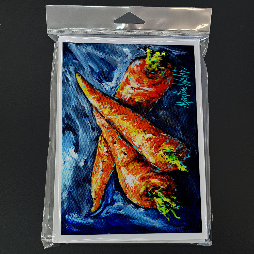 Carrots Only Three Needed Greeting Cards Pack of 8 Blank Cards with Envelopes Whimsical A7 Size 5x7