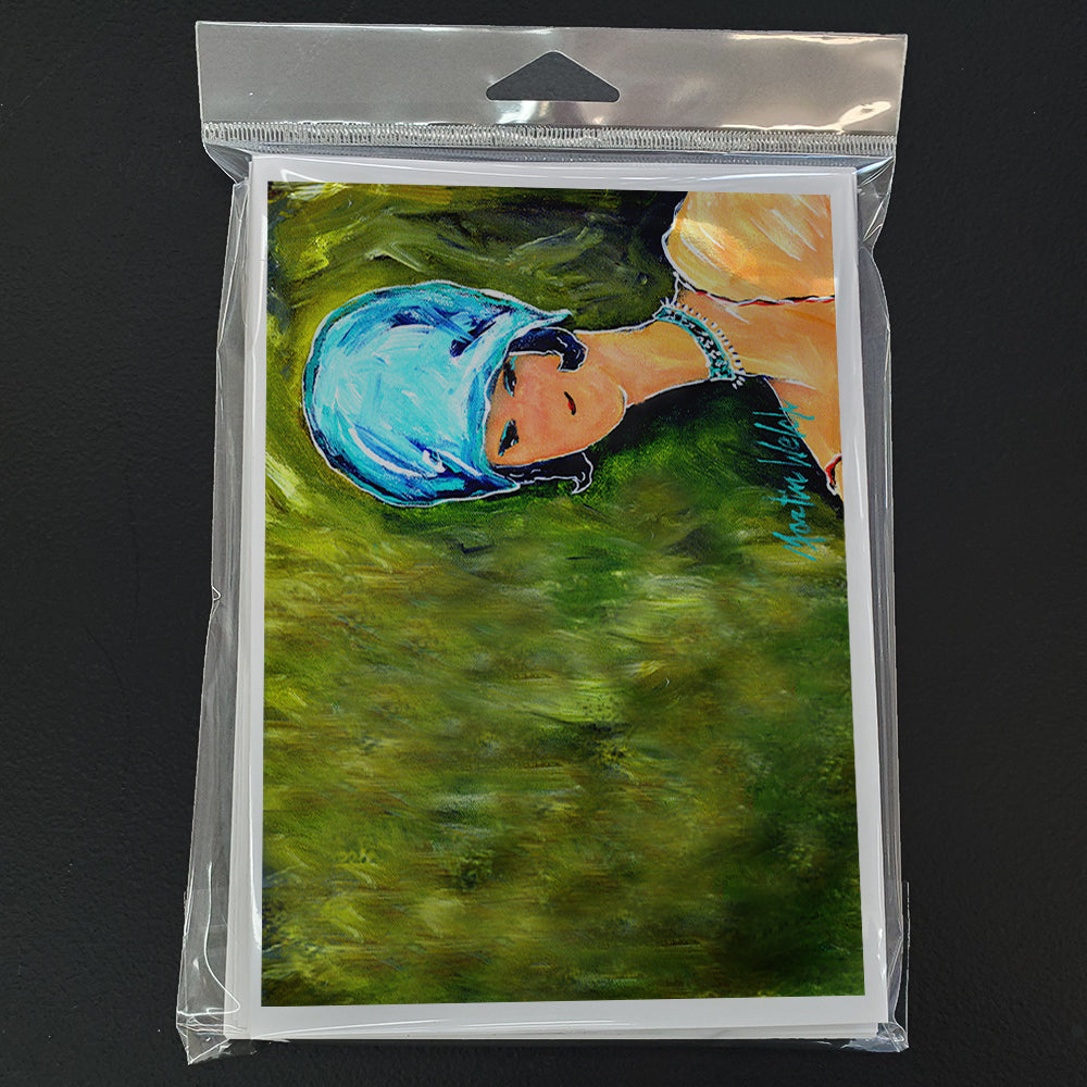Young Voncile Still in High School Greeting Cards Pack of 8 Blank Cards with Envelopes Whimsical A7 Size 5x7