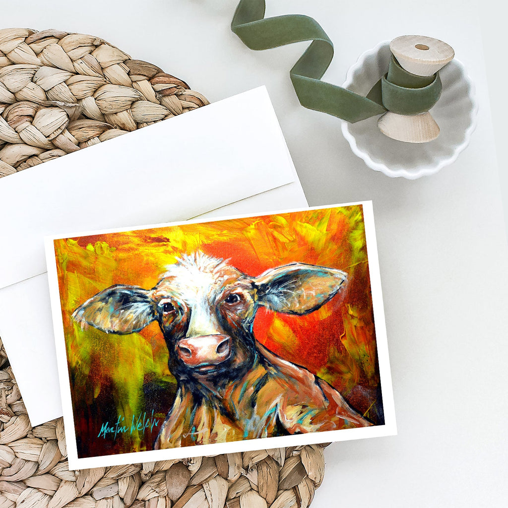 Happy Cow Greeting Cards Pack of 8 Blank Cards with Envelopes Whimsical A7 Size 5x7
