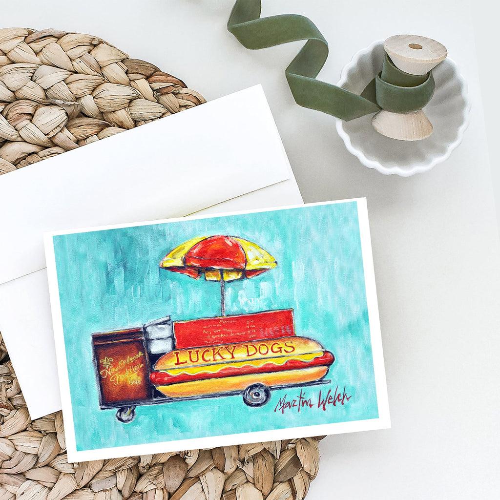 Lucky Dog for Me Greeting Cards Pack of 8 Blank Cards with Envelopes Whimsical A7 Size 5x7