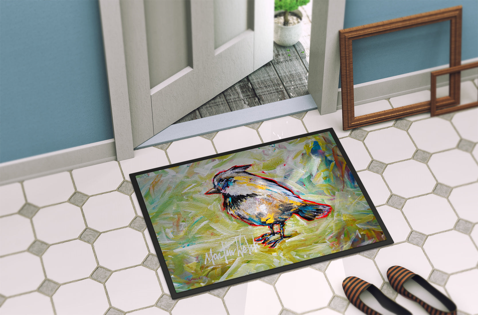 Be Blinkin Doormat Indoor Outdoor 24H X 36W Front Door Mat Rugs for Entryway, Non Slip Washable Low Pile,