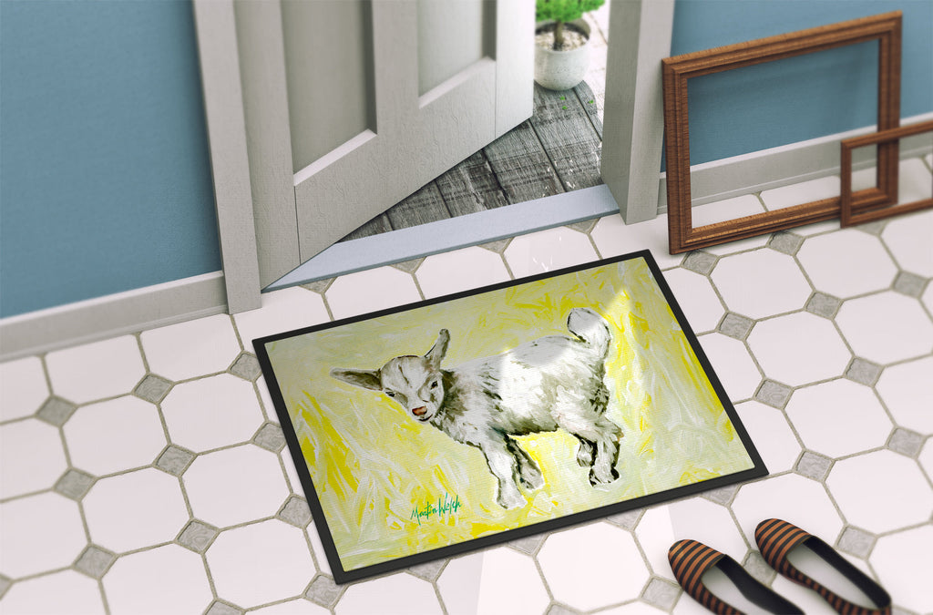 Billy The Kid Goat Doormat Indoor Outdoor 24H X 36W Front Door Mat Rugs for Entryway, Non Slip Washable Low Pile,