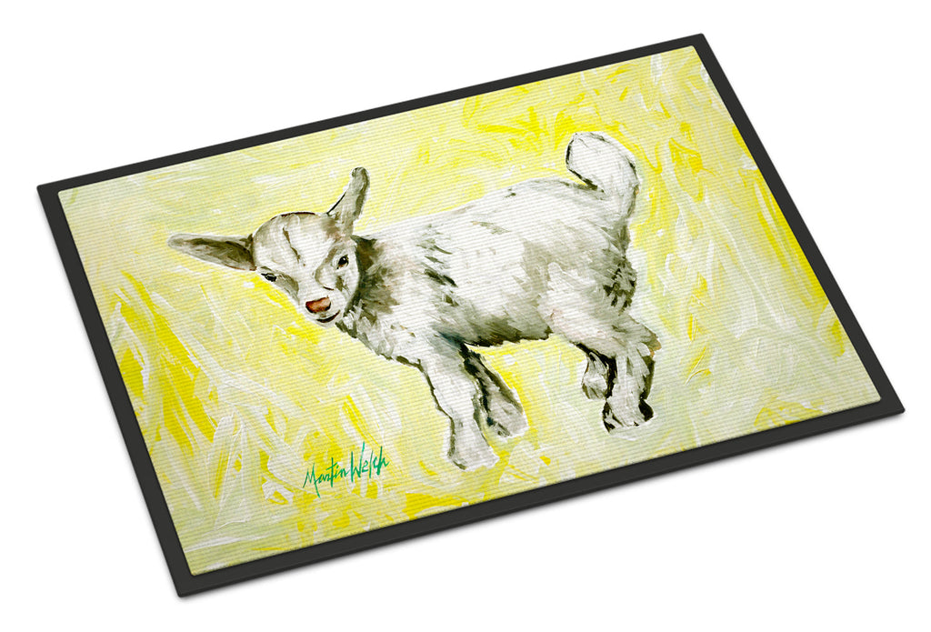 Billy The Kid Goat Doormat Indoor Outdoor 18H X 27W Front Door Mat Rugs for Entryway, Non Slip Washable