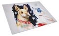 Chevy Boston Terrier Cutting Board Tempered Glass Kitchen Cutting Surface, Heat Resistant Chopping, Non-Slip Feet, Food Prep & Serving
