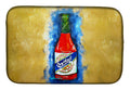 Hot Sauce Crystal Blue Dish Drying Mat Absorbent Dish Drying Mat Pad for Kitchen Counter Dish Drainer Mat for Countertop, 14 x 21", Multicolor