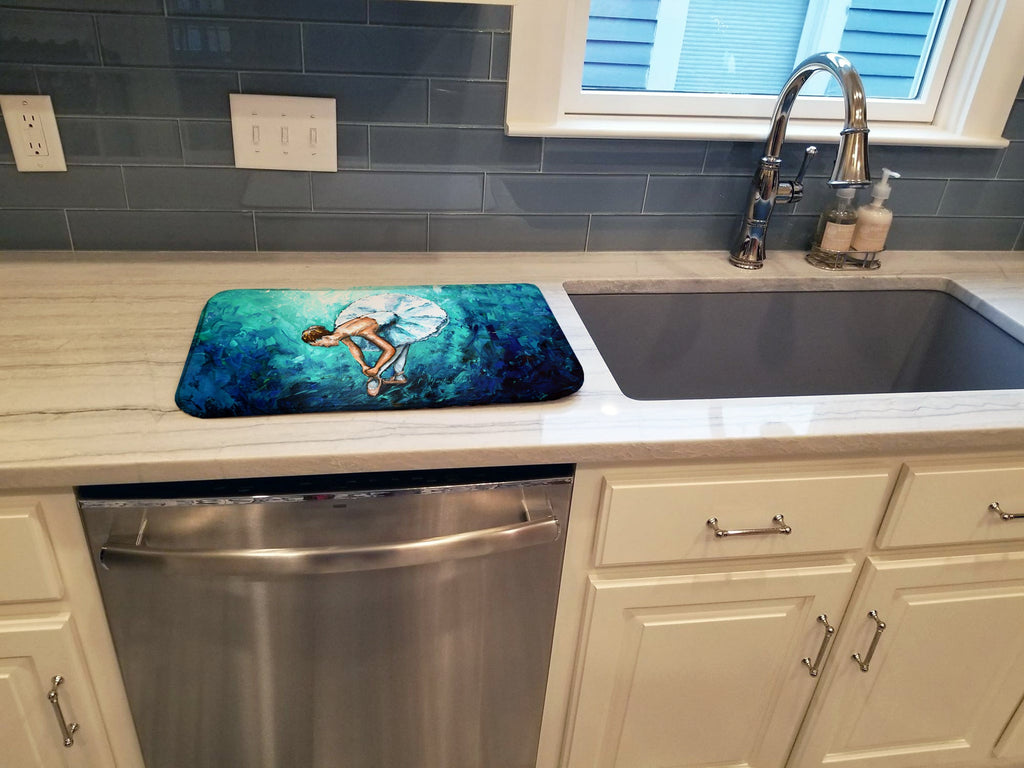 Early Practice Ballet Dish Drying Mat Absorbent Dish Drying Mat Pad for Kitchen Counter Dish Drainer Mat for Countertop, 14 x 21", Multicolor