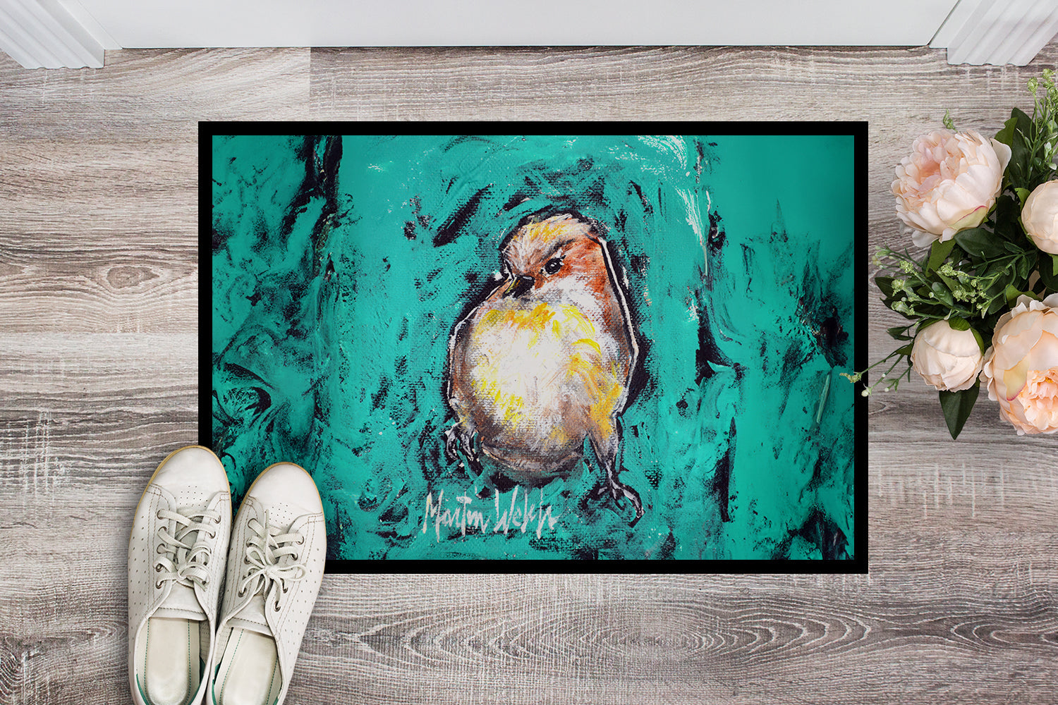 EeewH Bird Doormat Indoor Outdoor 18H X 27W Front Door Mat Rugs for Entryway, Non Slip Washable