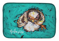 Fiest Chic Bird Dish Drying Mat Absorbent Dish Drying Mat Pad for Kitchen Counter Dish Drainer Mat for Countertop, 14 x 21", Multicolor