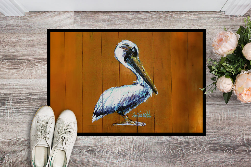 Hangin In Pelican Doormat Indoor Outdoor 24H X 36W Front Door Mat Rugs for Entryway, Non Slip Washable Low Pile,