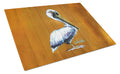 Hangin In Pelican Cutting Board Tempered Glass Kitchen Cutting Surface, Heat Resistant Chopping, Non-Slip Feet, Food Prep & Serving