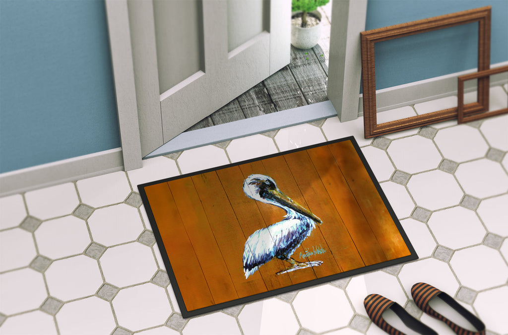 Hangin In Pelican Doormat Indoor Outdoor 18H X 27W Front Door Mat Rugs for Entryway, Non Slip Washable