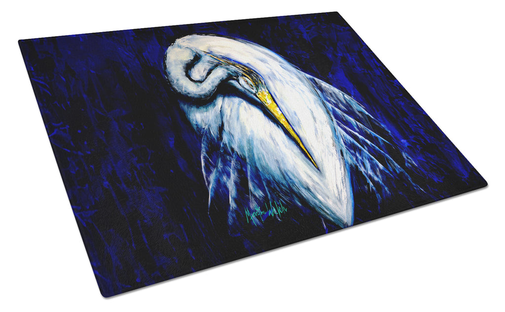 Heron Freshen Up Cutting Board Tempered Glass Kitchen Cutting Surface, Heat Resistant Chopping, Non-Slip Feet, Food Prep & Serving