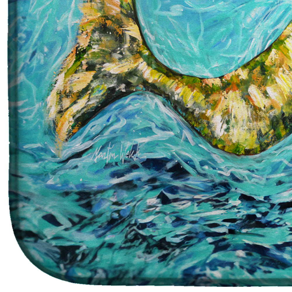 Mermaid After Your Heart Dish Drying Mat Absorbent Dish Drying Mat Pad for Kitchen Counter Dish Drainer Mat for Countertop, 14 x 21", Multicolor